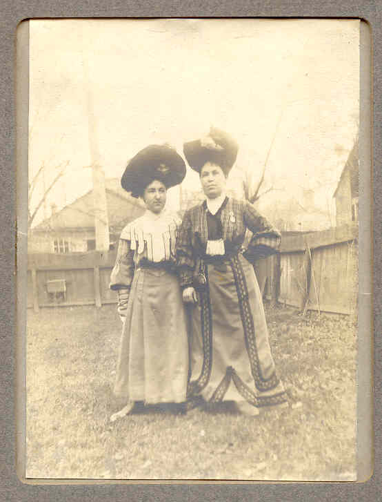 Grandma Hilda and her mom Jennie Lichenstein; how bout them hats, eh?!